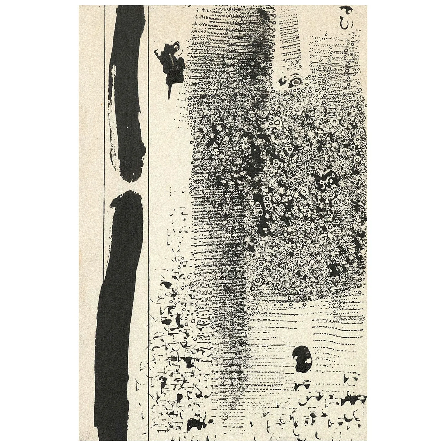 HAROLD TOWN "DINING ROOM DRAWINGS" TRIPTYCH, 1961