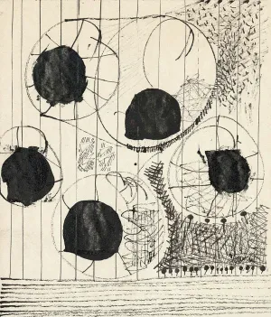 HAROLD TOWN "DINING ROOM DRAWINGS" TRIPTYCH, 1961