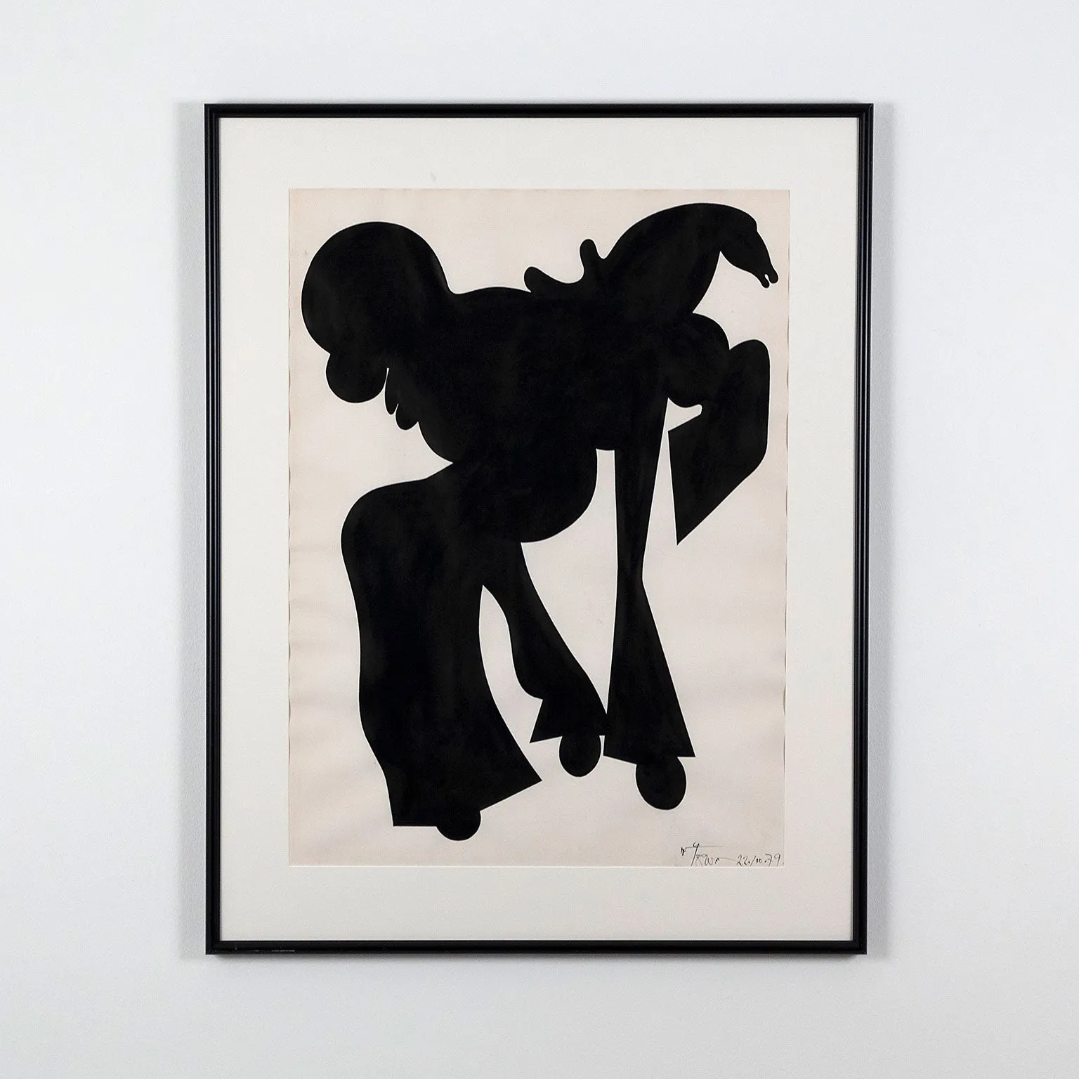 HAROLD TOWN "TOY HORSE FRIESIAN" 1979
