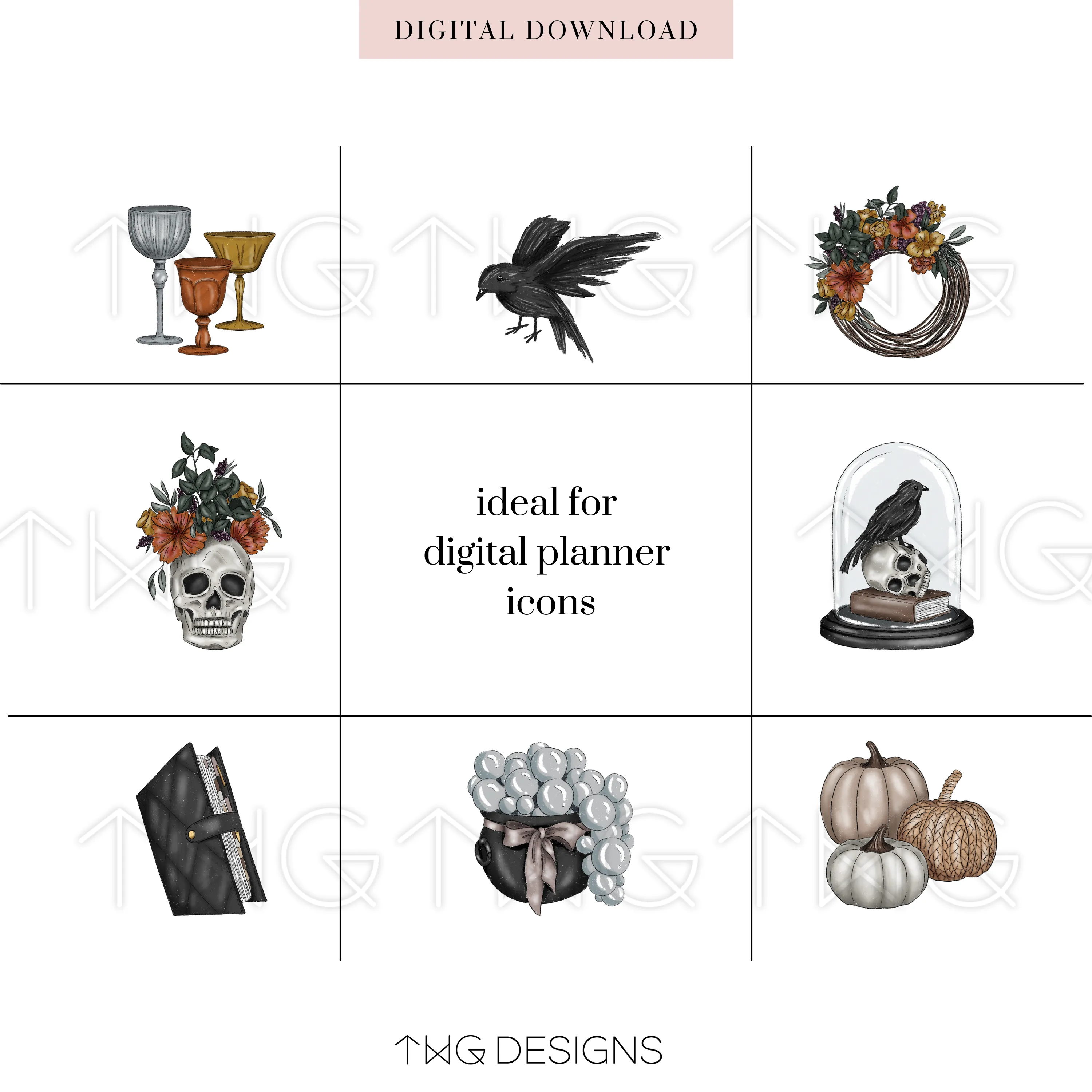 Haunted Harvest Clipart Collection