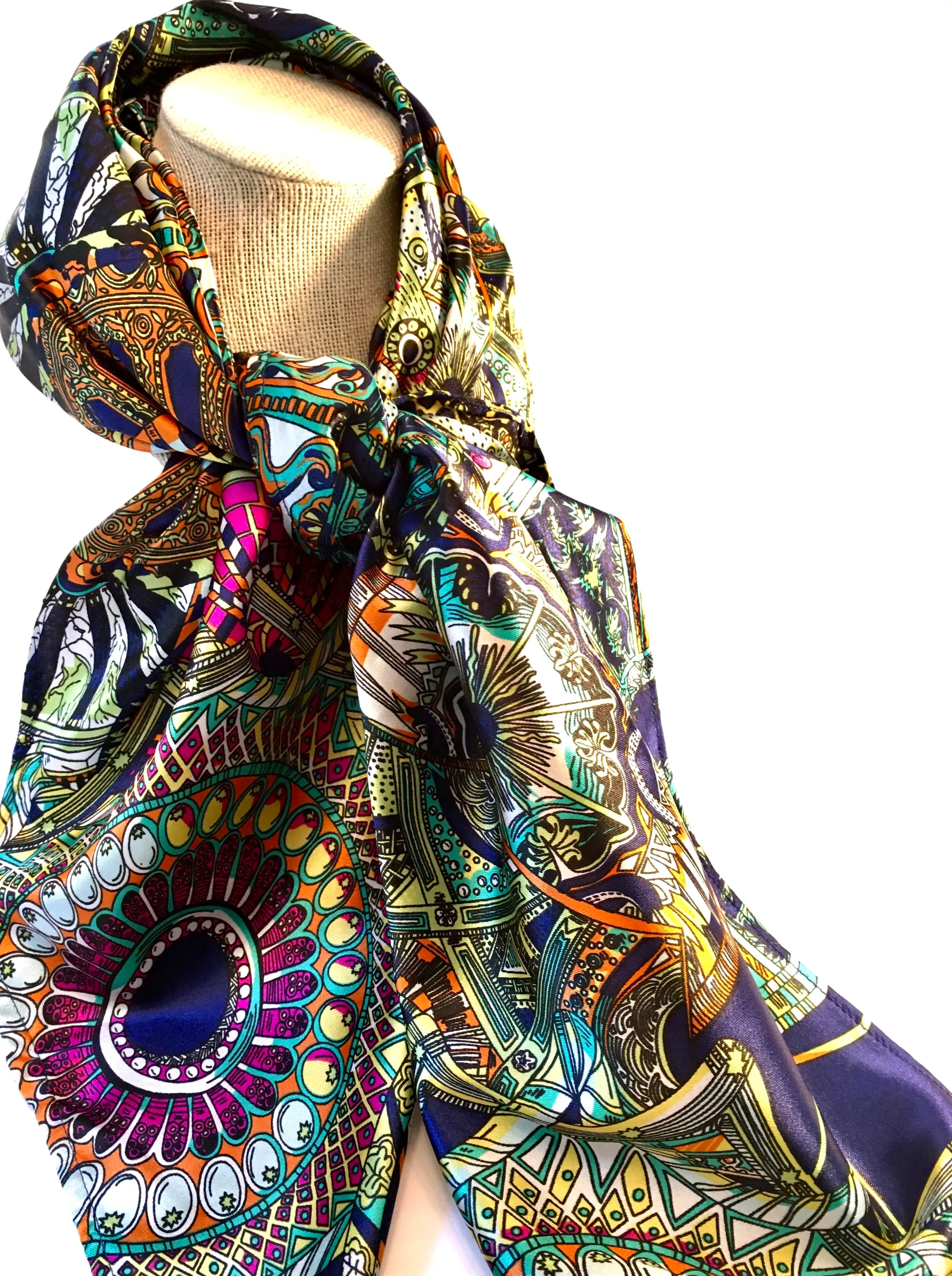 Head Wrap Scarves, Lady's Scarves 36 " x 36 " and 70" L x 11 " Wide