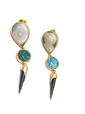 Heather Benjamin Handmade Ocean Jasper Earring
