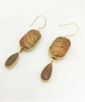 Heather Benjamin | Handmade Rutilated Quartz Drop Earrings