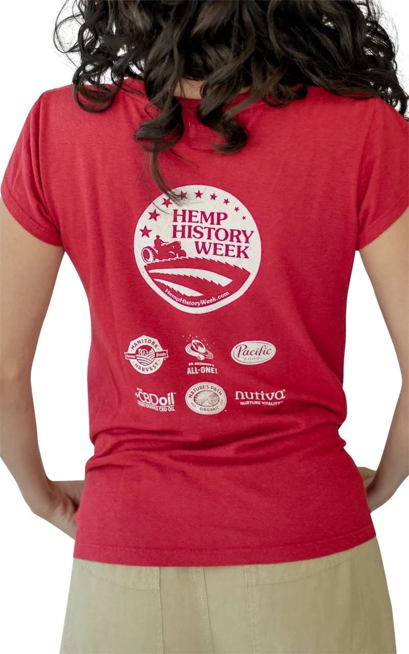 Hemp History Week 2018 Hemp V-neck Tee
