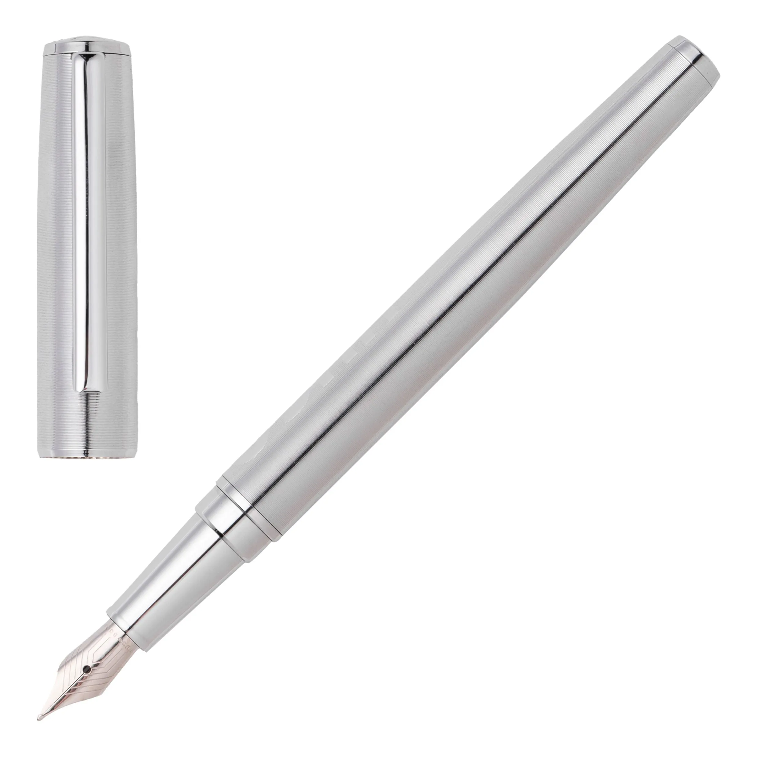 HUGO BOSS HSH2092B-Fountain pen Label Chrome