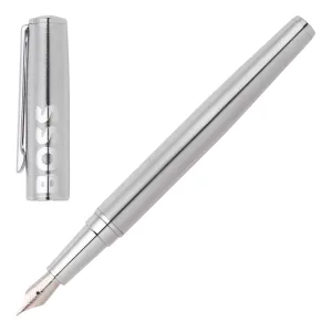 HUGO BOSS HSH2092B-Fountain pen Label Chrome