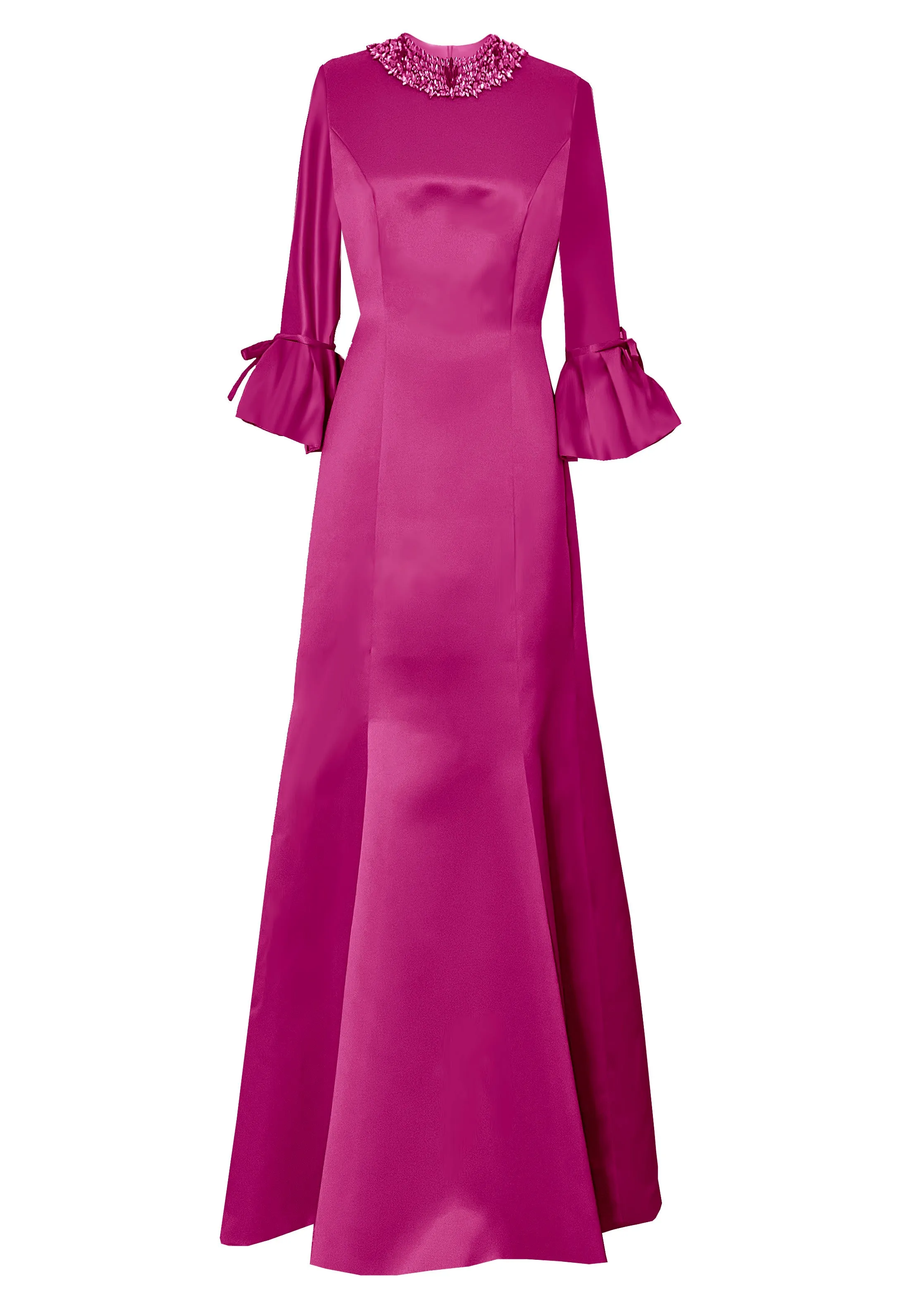 Icaria Green Modest Gown