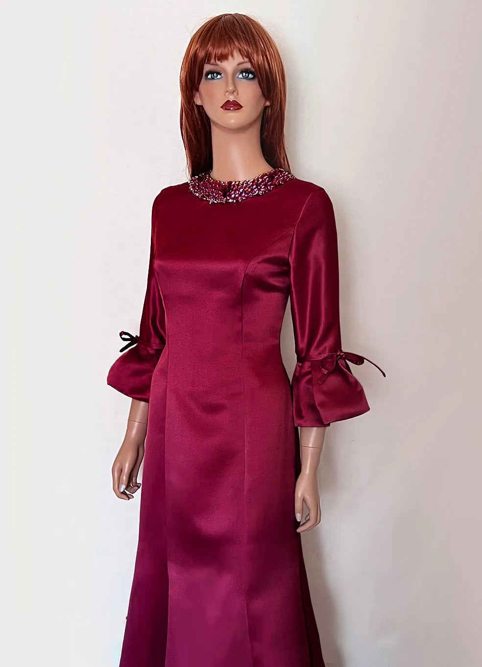 Icaria Green Modest Gown