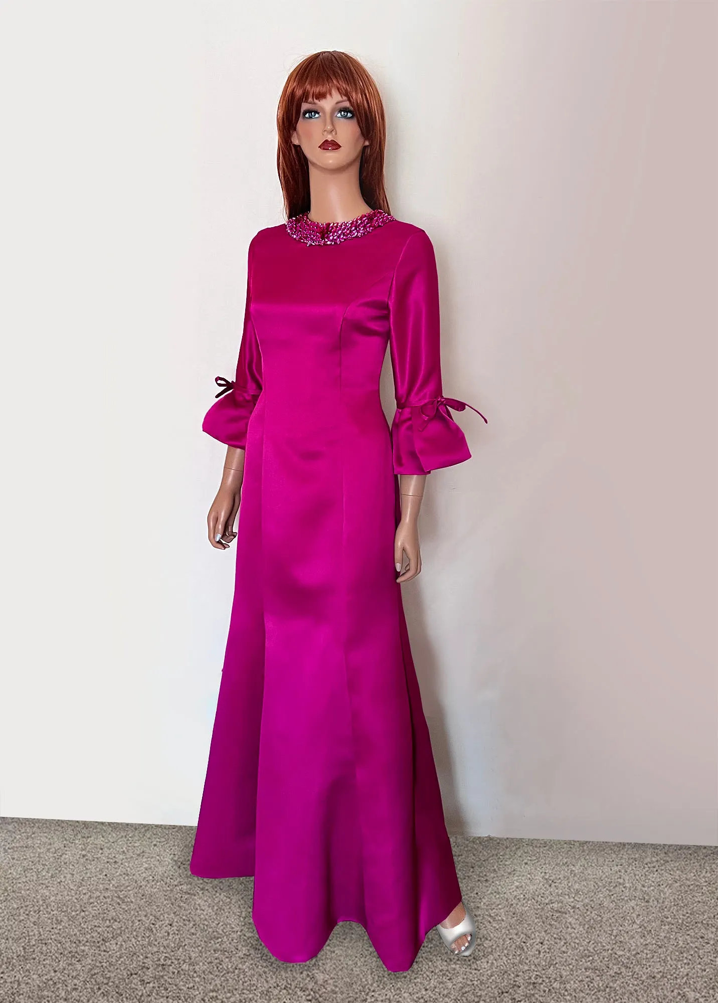 Icaria Green Modest Gown