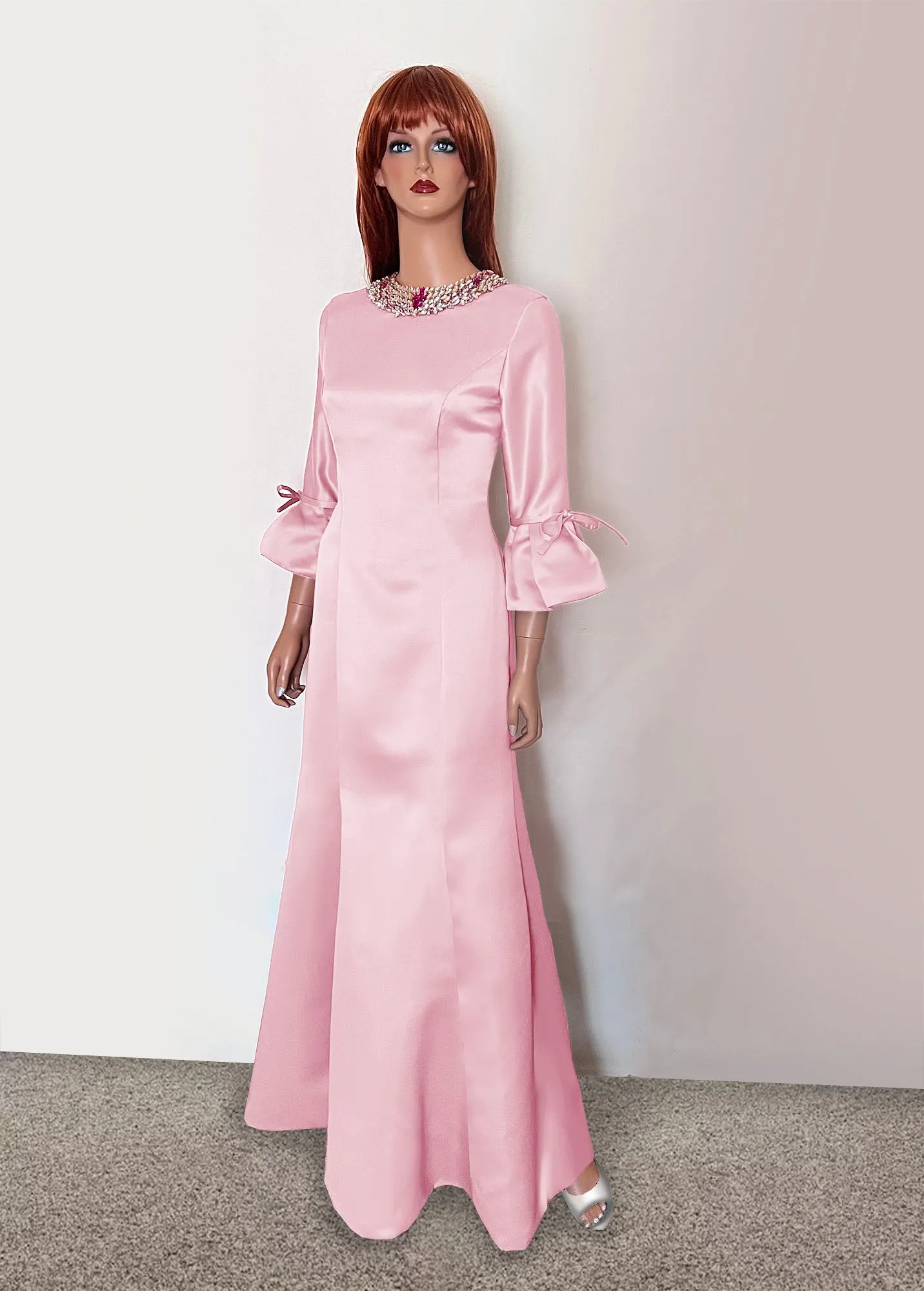 Icaria Green Modest Gown
