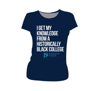 Jackson St. | KNOWLEDGE Navy Ladies Tee -DK-
