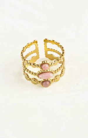 Khloe 3 Stack Stone Ring