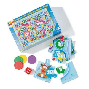 Kids Scarves and Ladders Winter Jigsaw Game