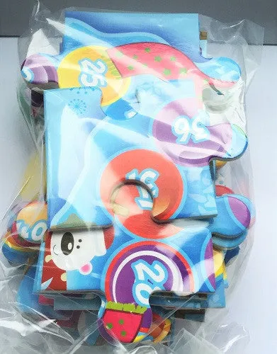 Kids Scarves and Ladders Winter Jigsaw Game