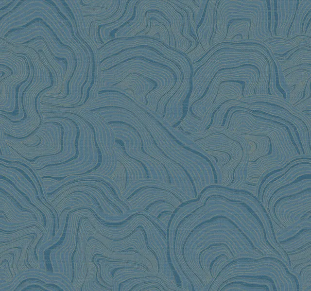 KT2163 Geodes Wallpaper-Blue