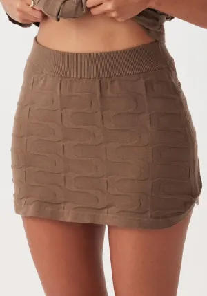 Lara Mini Skirt - Cacao