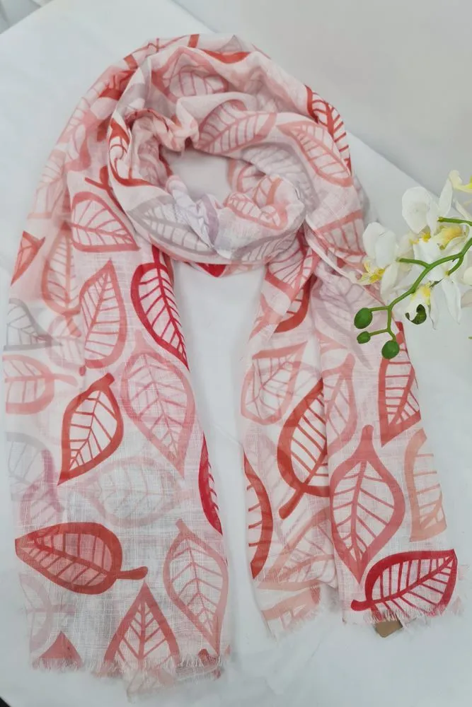 Leaves Print Scarves