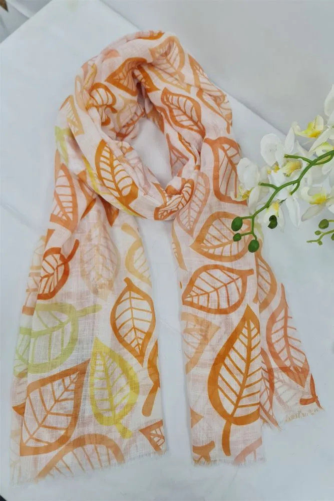 Leaves Print Scarves