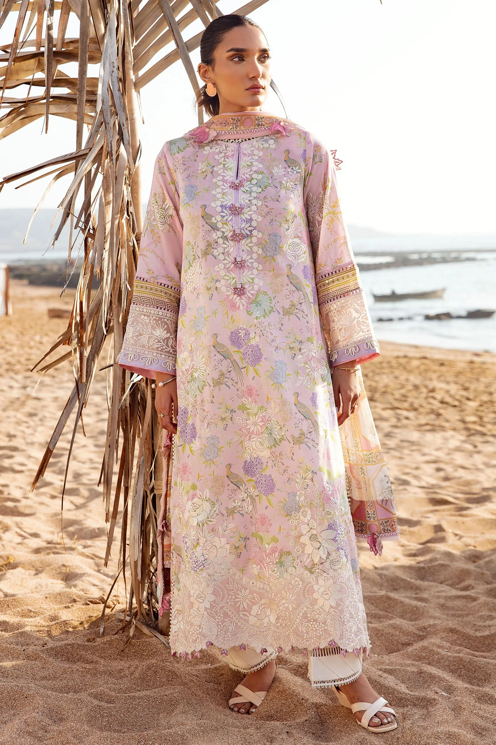 LIA (ZL23-06 A) | Zaha Lawn Collection 2023 | Embroidered Unstitched Lawn Suits