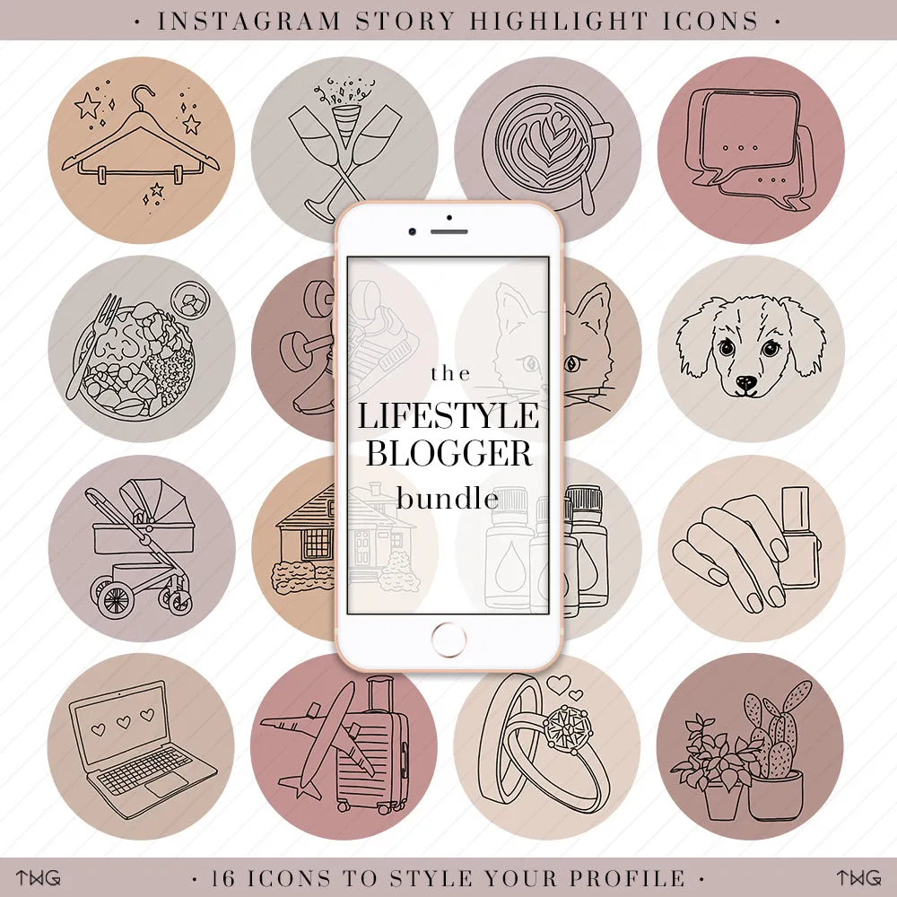 Lifestyle Instagram Story Highlight Icons