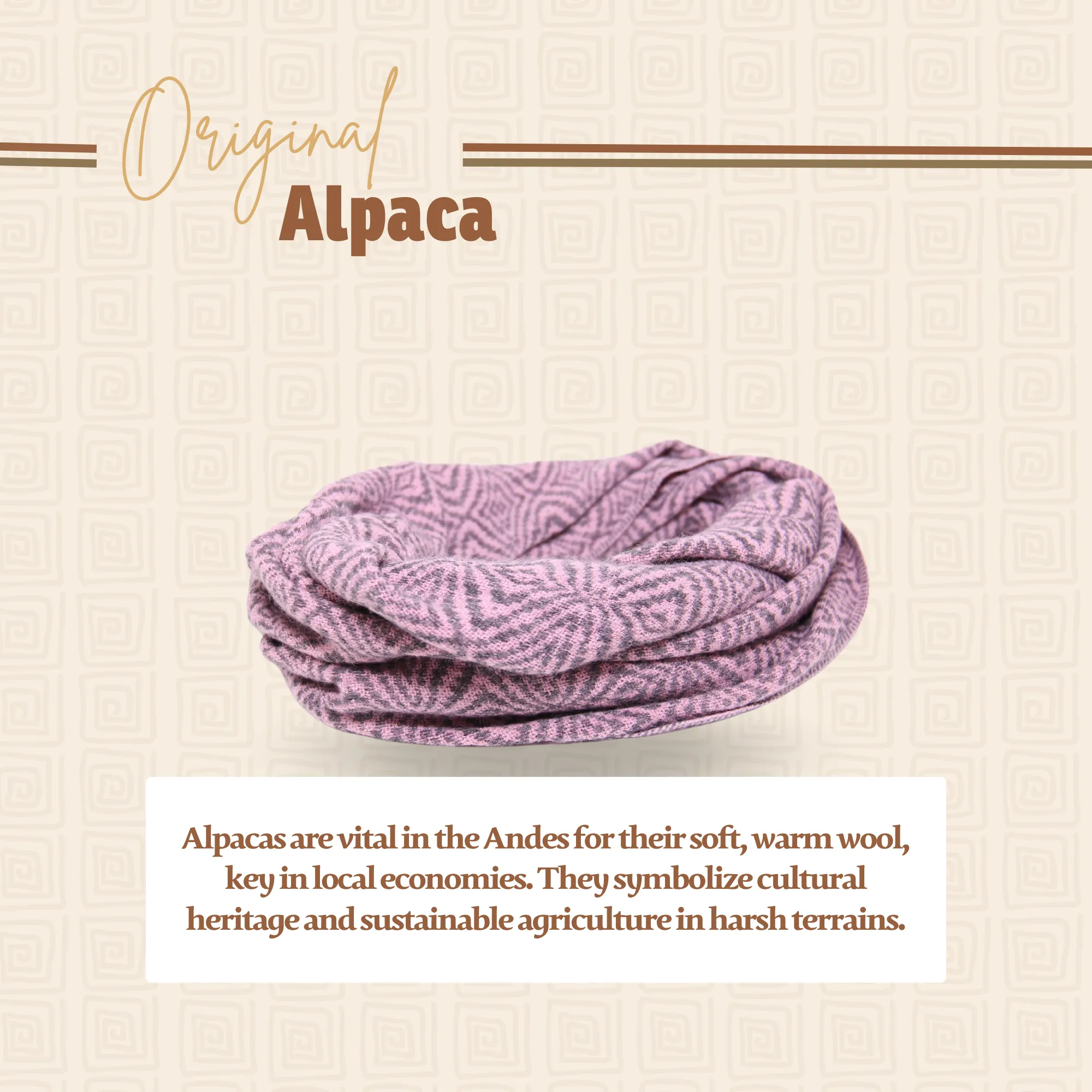 Light Pink Alpaca Infinity Scarf