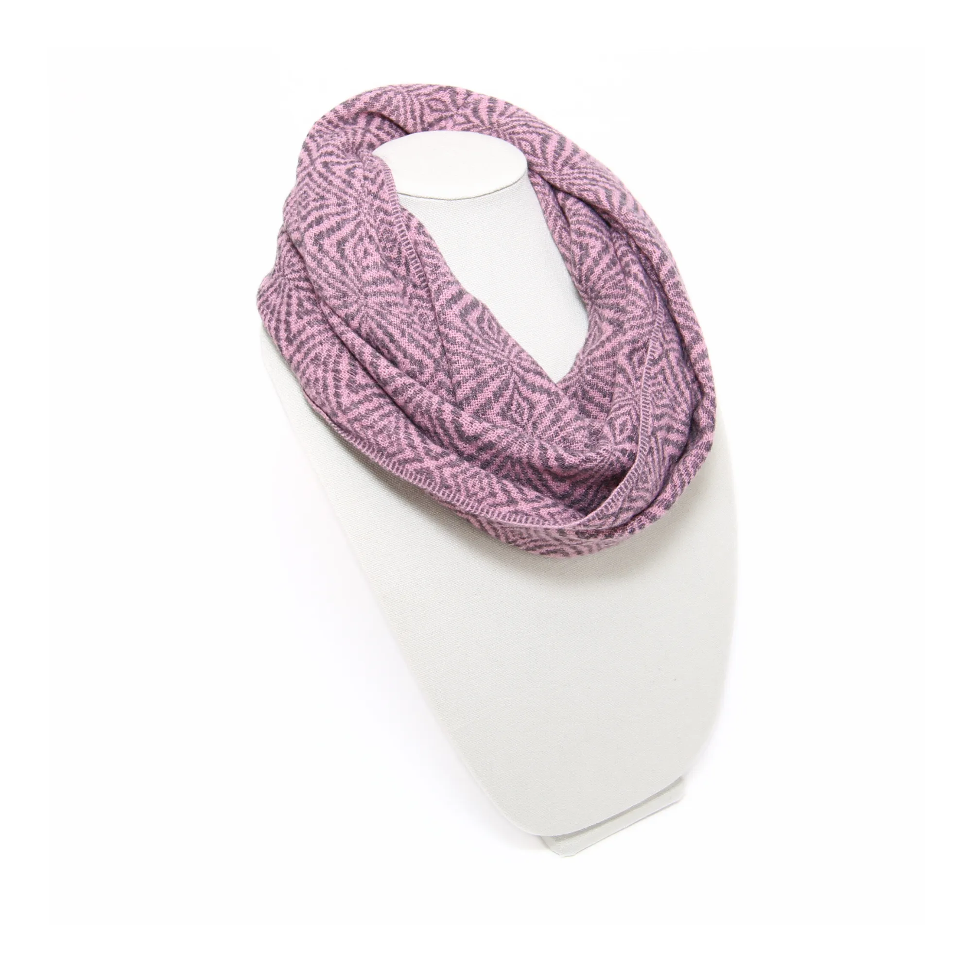 Light Pink Alpaca Infinity Scarf