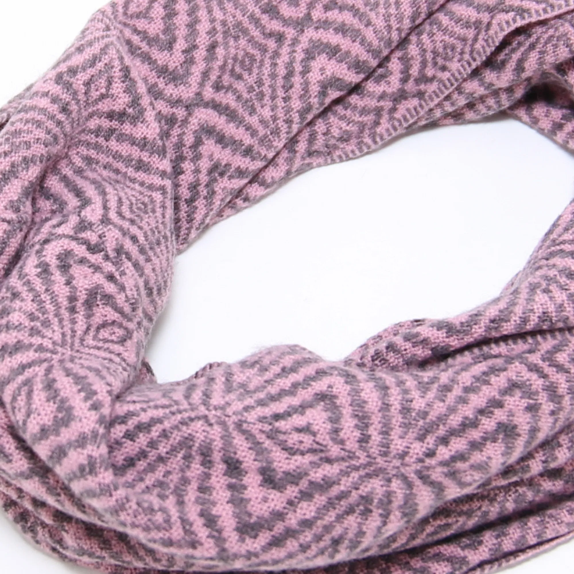 Light Pink Alpaca Infinity Scarf