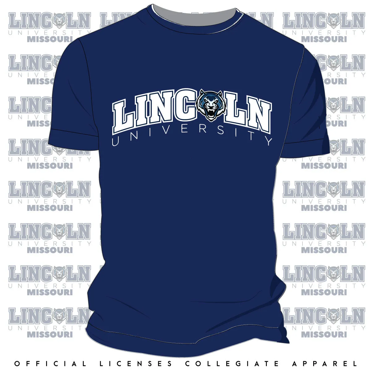 LINCOLN MO | LOGO ARCH | Navy Unisex Tees