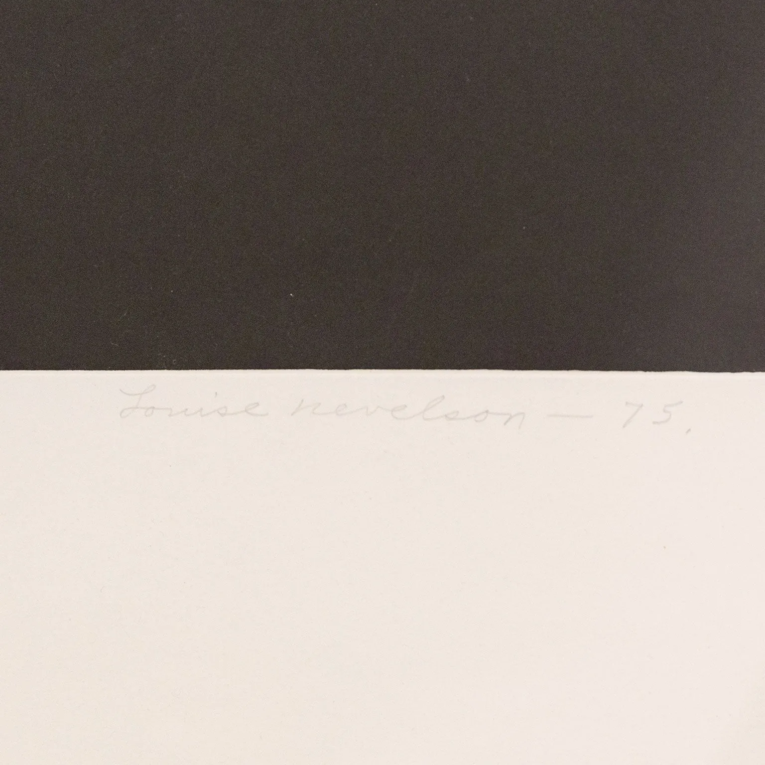 LOUISE NEVELSON “GRAPHIC PRESENCE” 1975