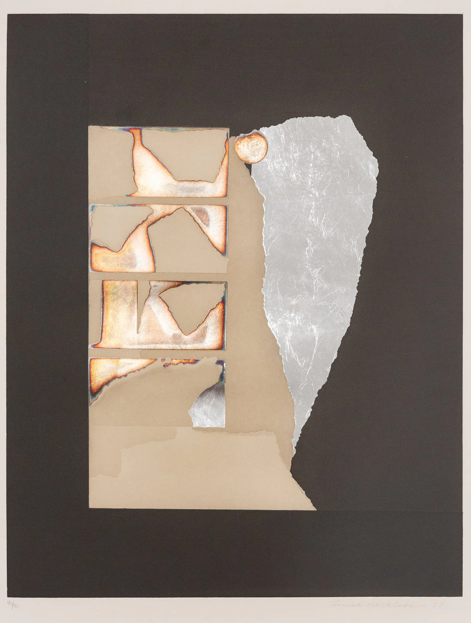 LOUISE NEVELSON “GRAPHIC PRESENCE” 1975