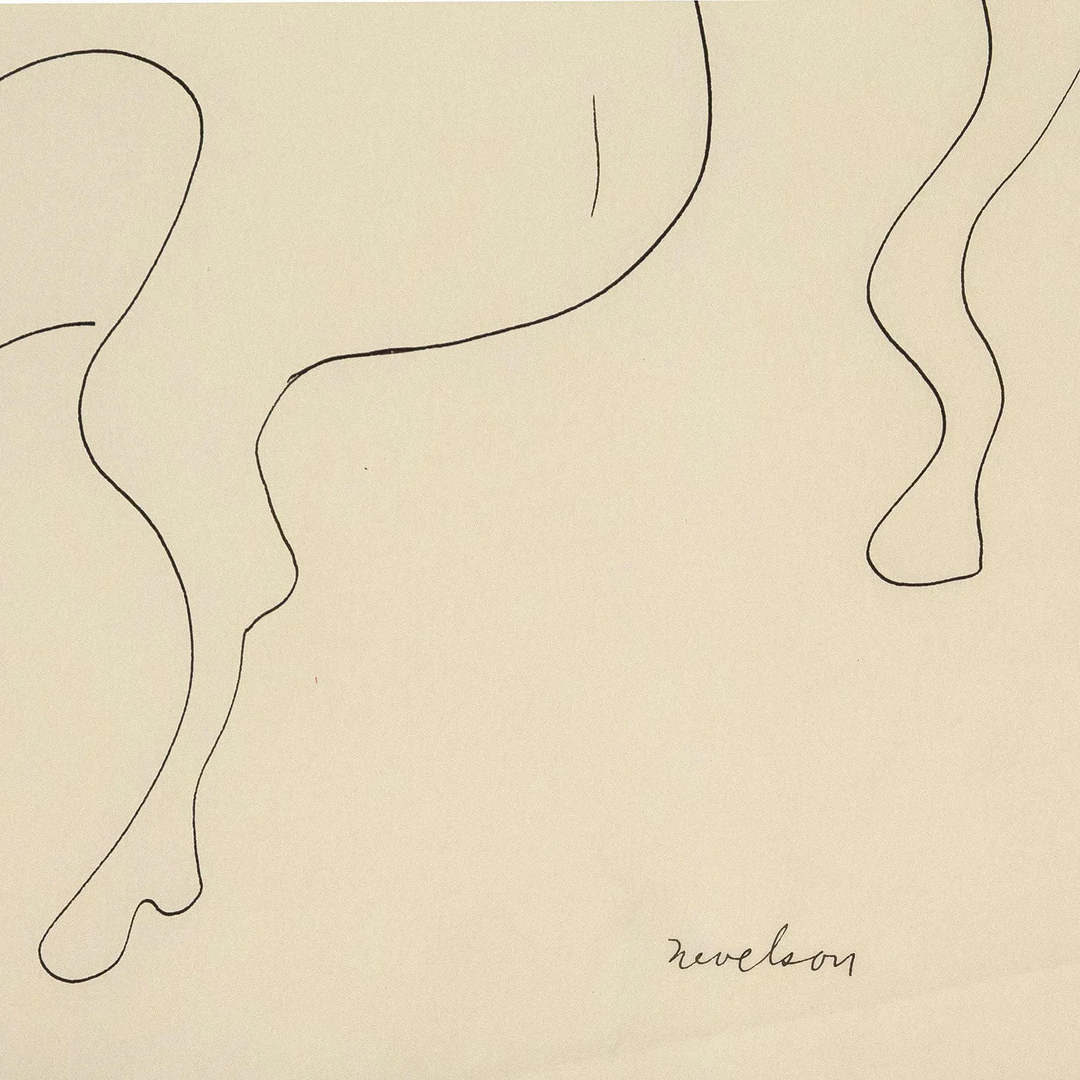 LOUISE NEVELSON "LADY GODIVA" DRAWING, 1930