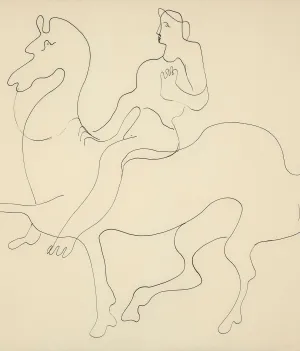 LOUISE NEVELSON "LADY GODIVA" DRAWING, 1930