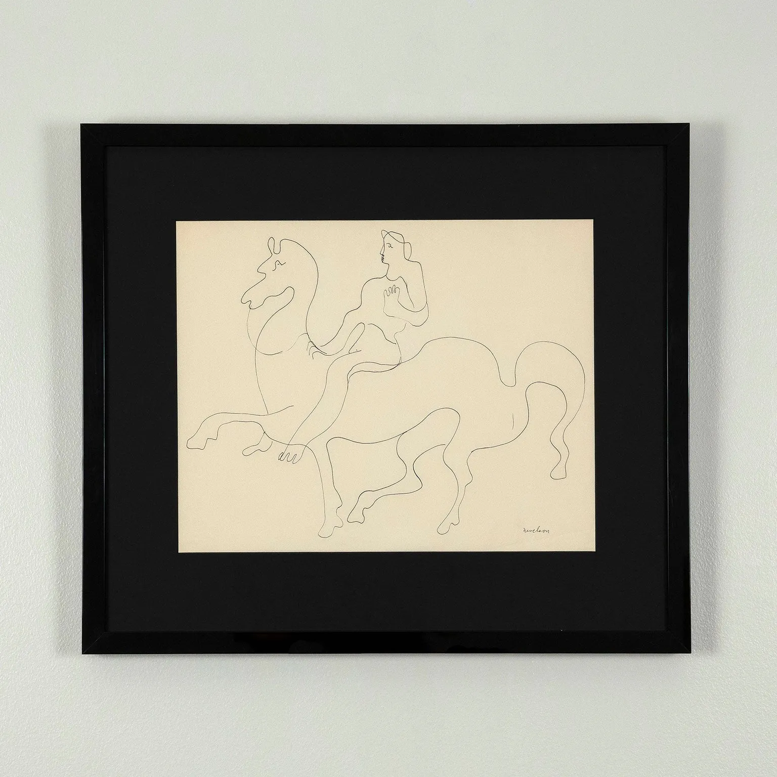 LOUISE NEVELSON "LADY GODIVA" DRAWING, 1930