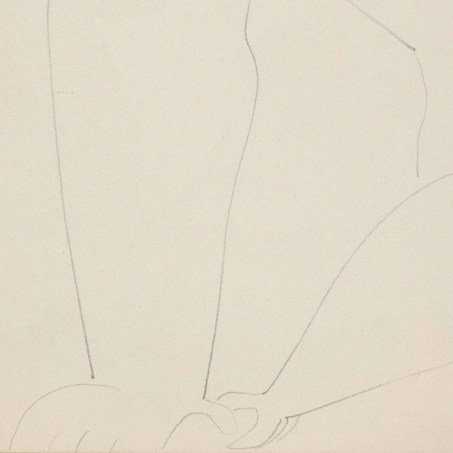 LOUISE NEVELSON "MALE NUDE" DRAWING, 1932