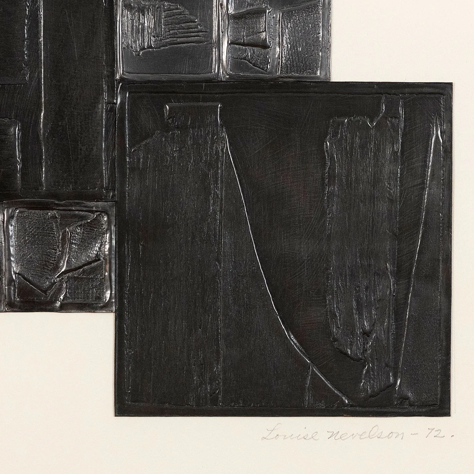 LOUISE NEVELSON "NIGHT TREE" 1972