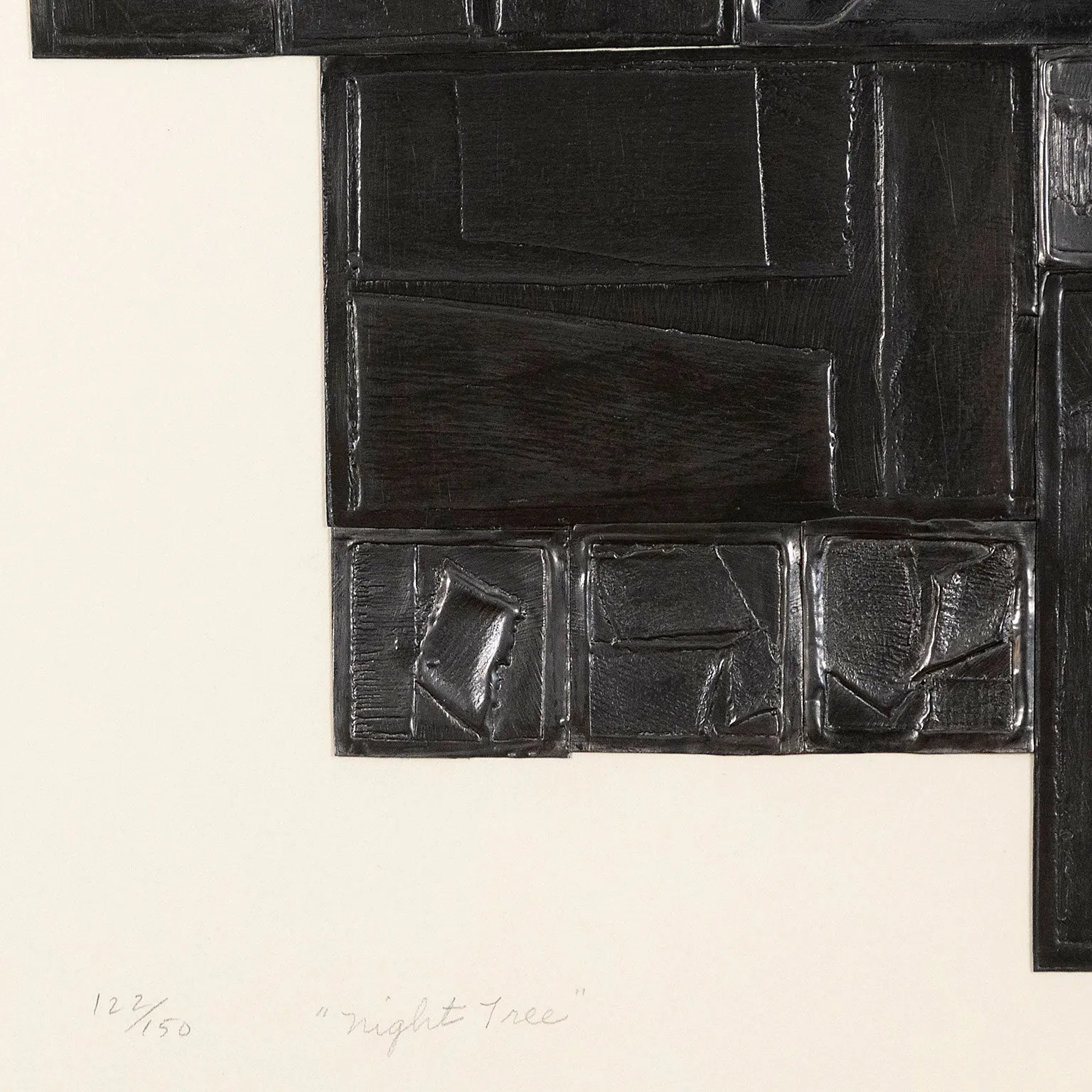 LOUISE NEVELSON "NIGHT TREE" 1972