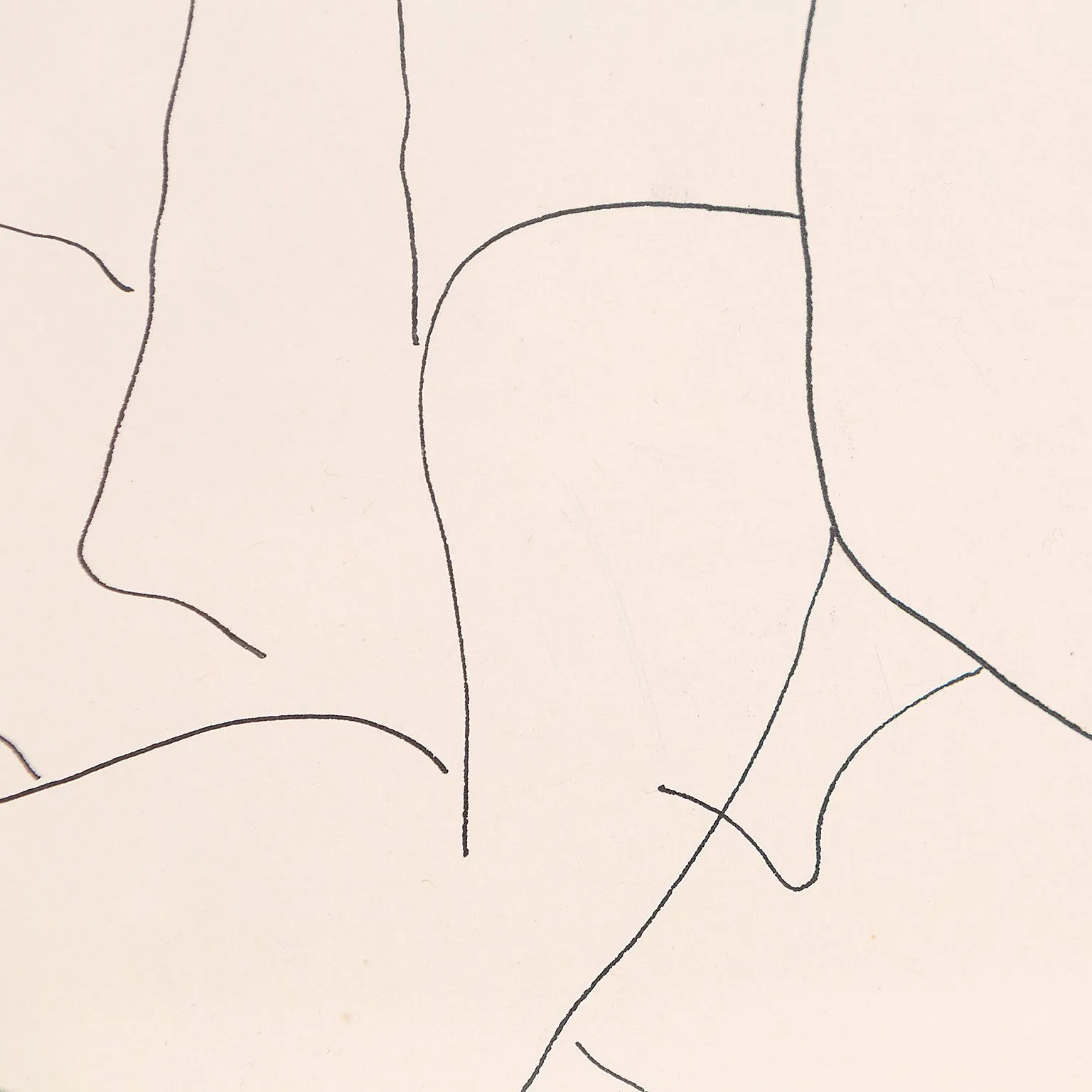 LOUISE NEVELSON "RECLINING NUDE" DRAWING, 1930