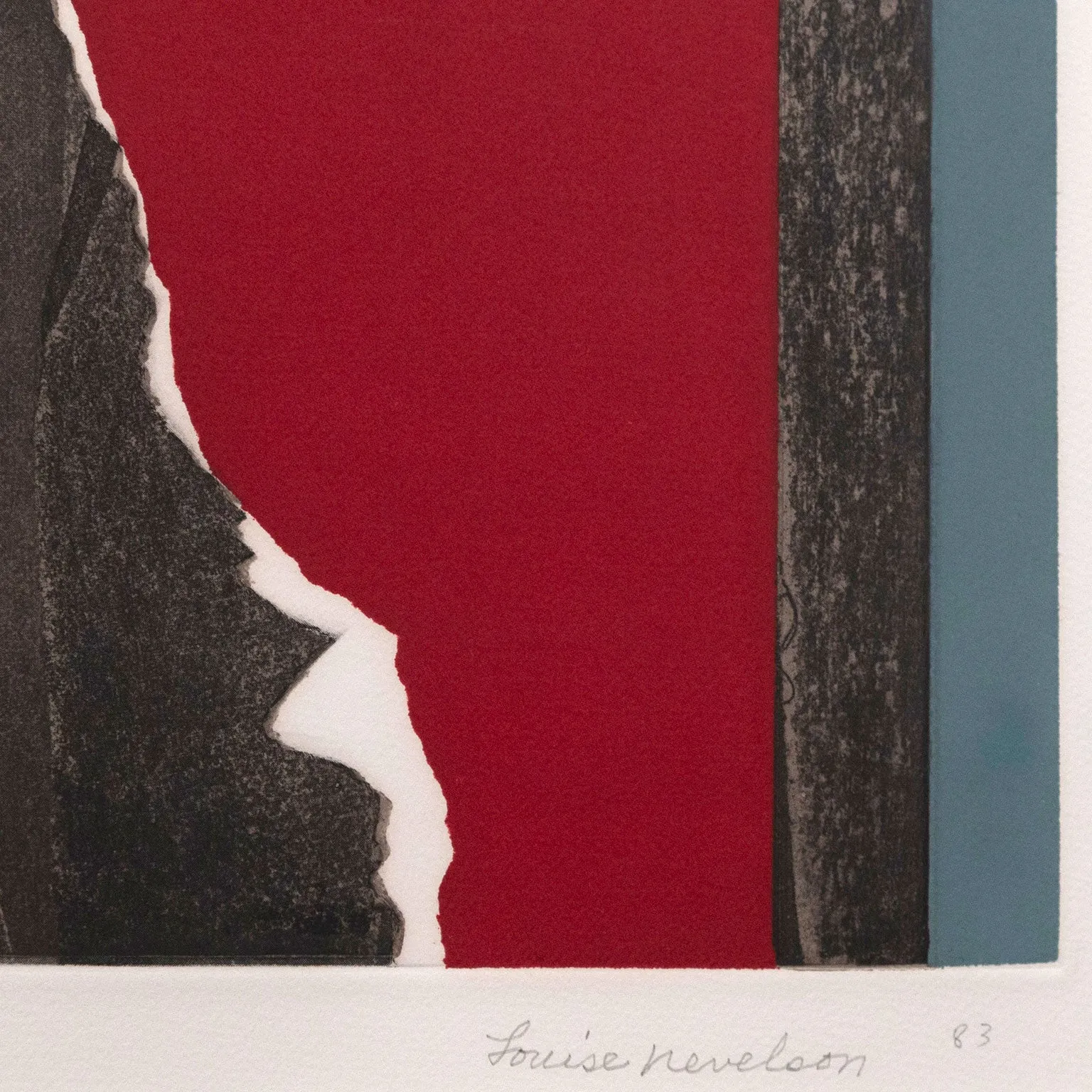 LOUISE NEVELSON "REFLECTIONS III" ETCHING, 1983