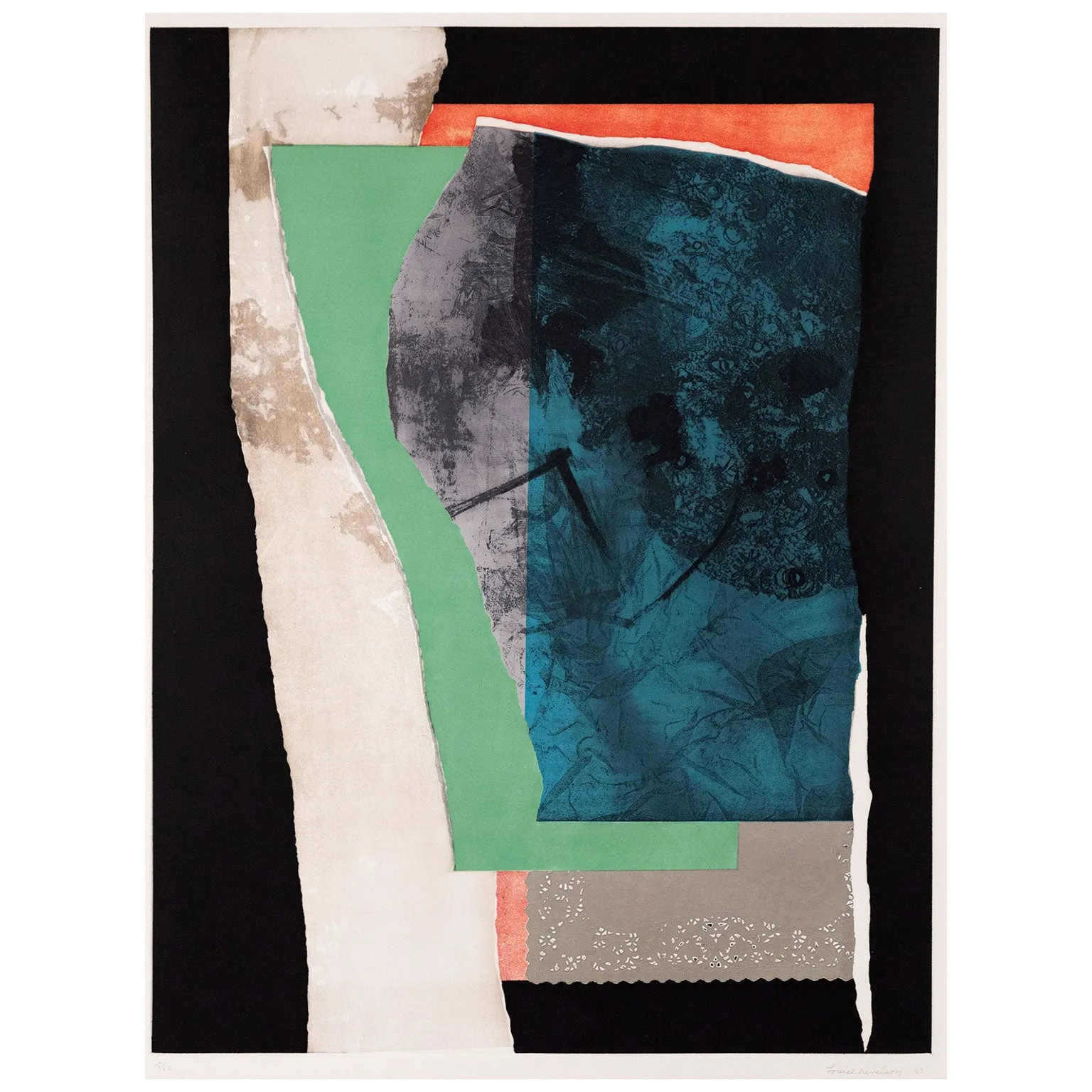 LOUISE NEVELSON "REFLECTIONS II" 1983