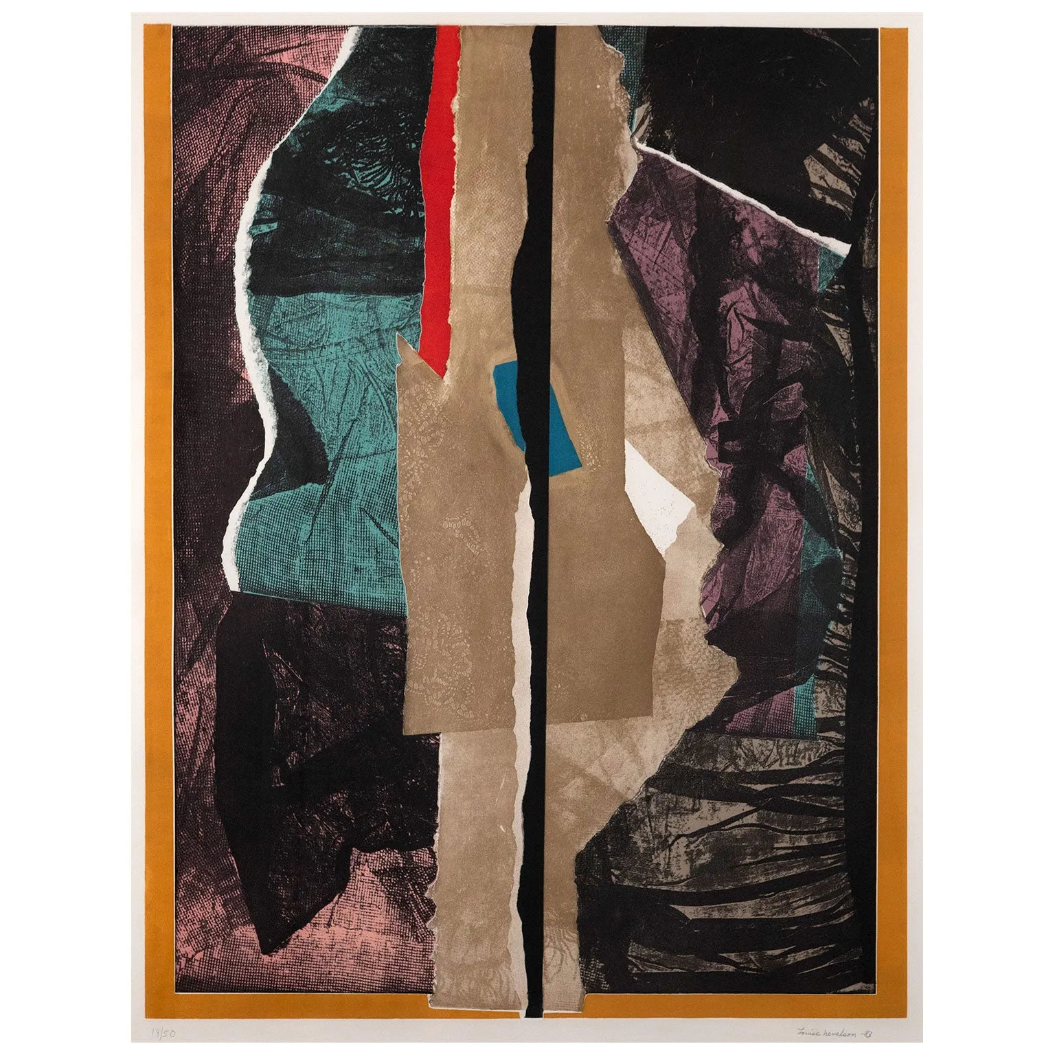 LOUISE NEVELSON "REFLECTIONS I" ETCHING, 1983