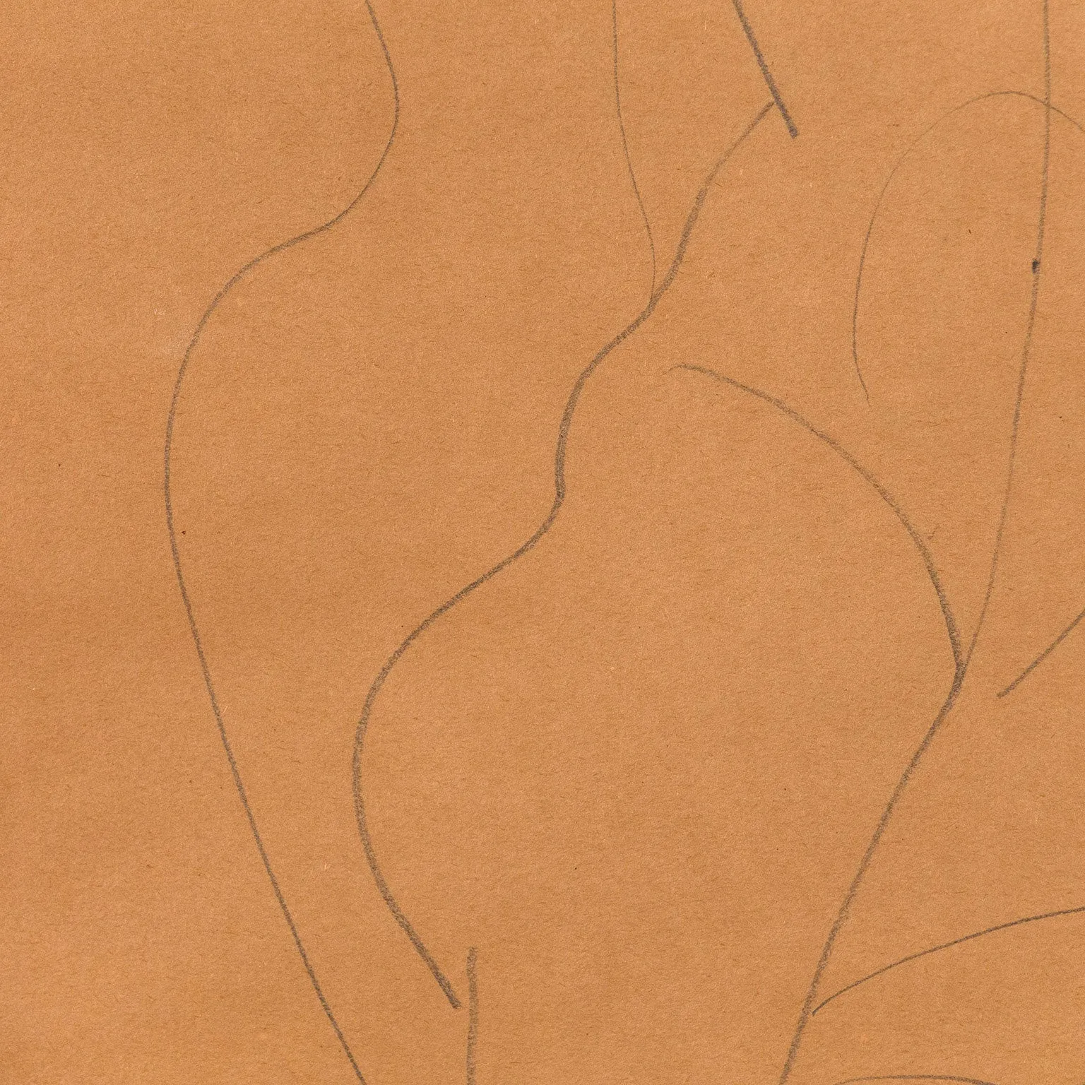 LOUISE NEVELSON "SEATED FEMALE NUDE" DRAWING, c. 1930