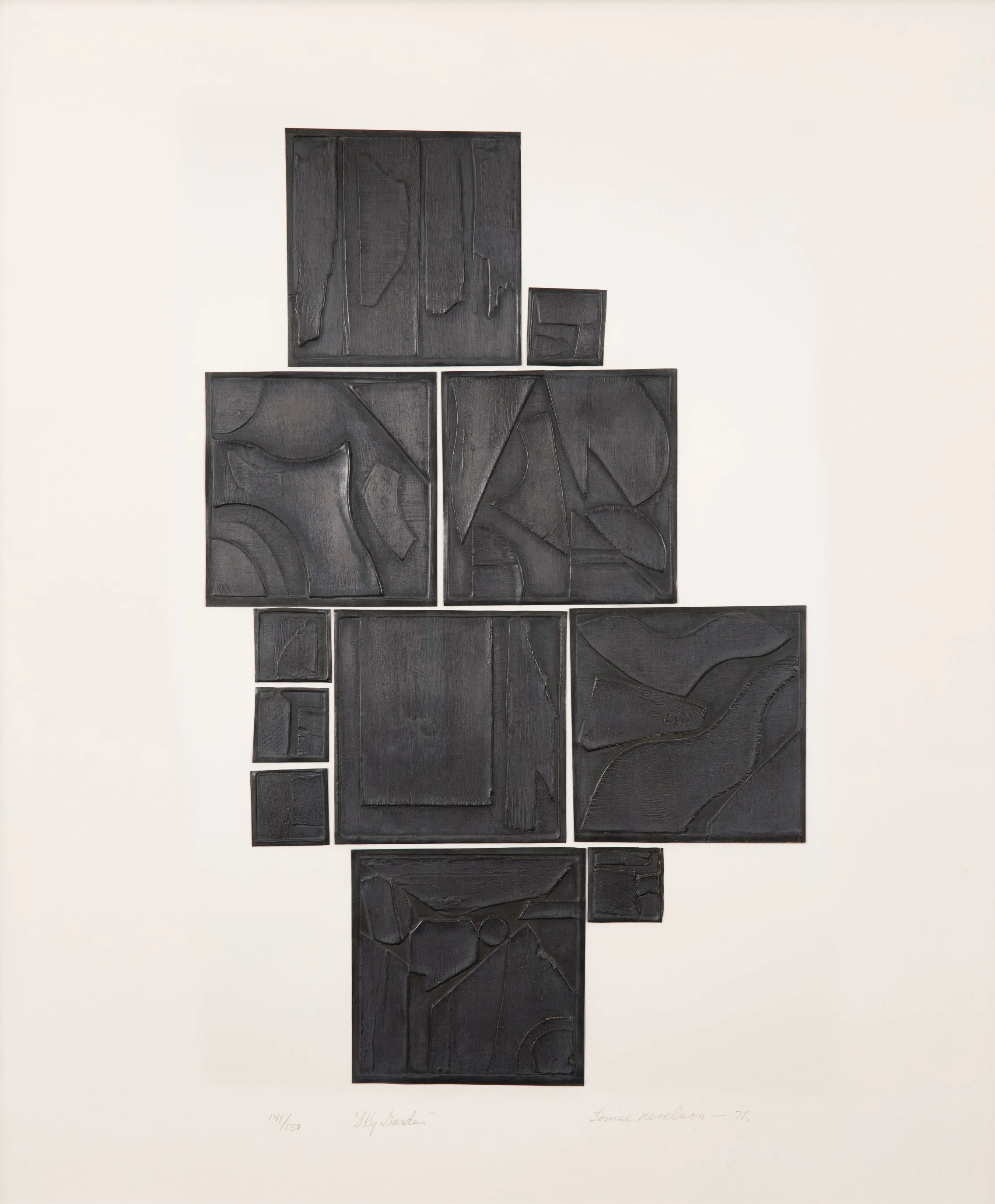 LOUISE NEVELSON "SKY GARDEN" 1971