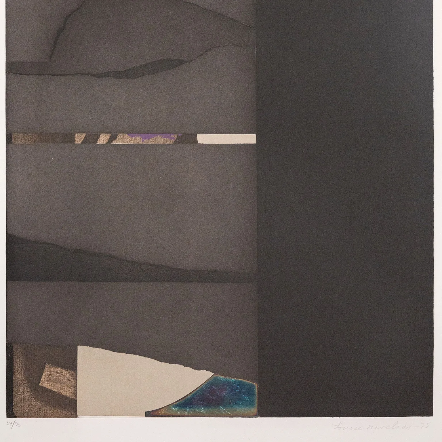LOUISE NEVELSON “ROMAN BLACK” 1975