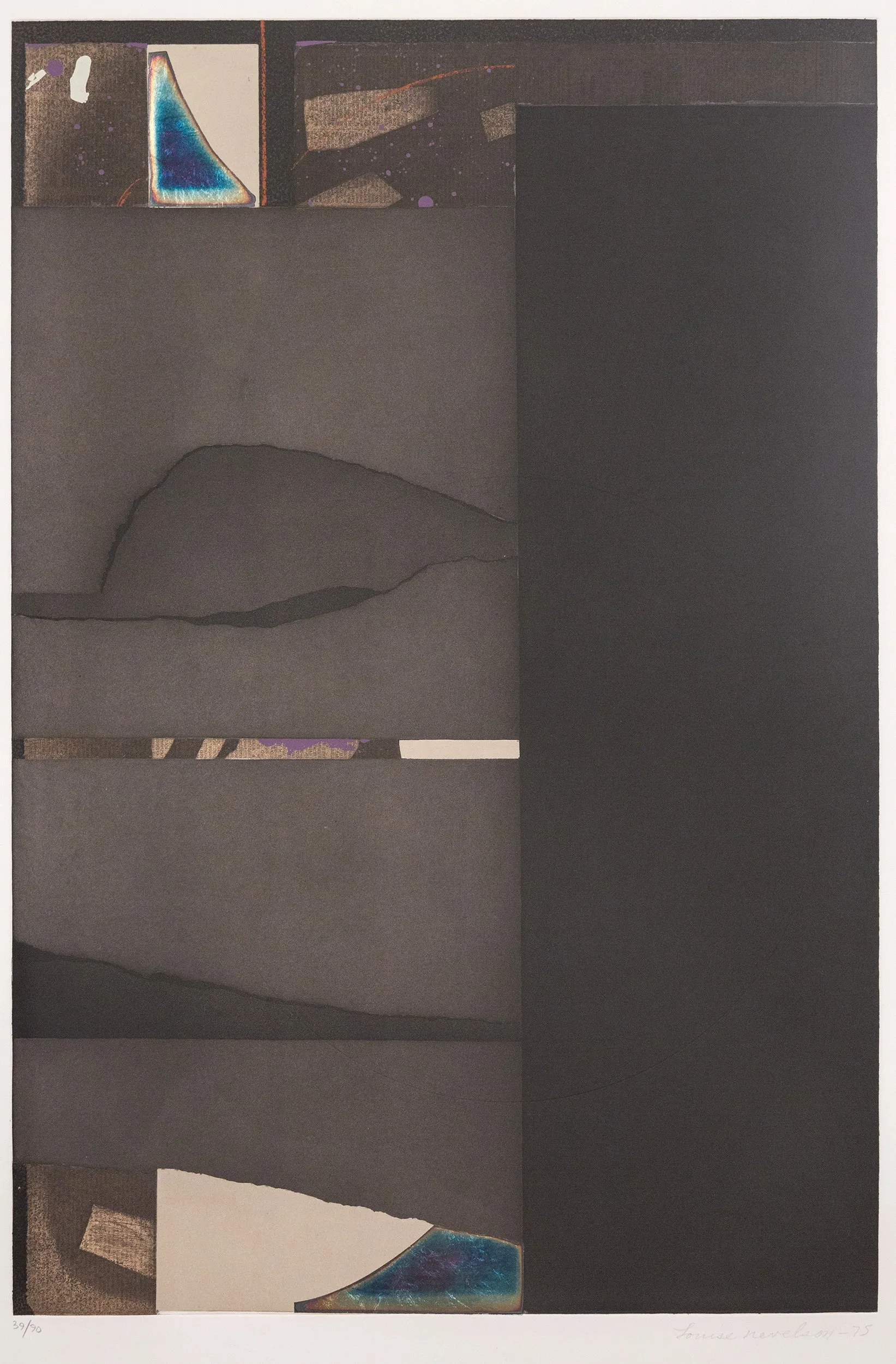 LOUISE NEVELSON “ROMAN BLACK” 1975