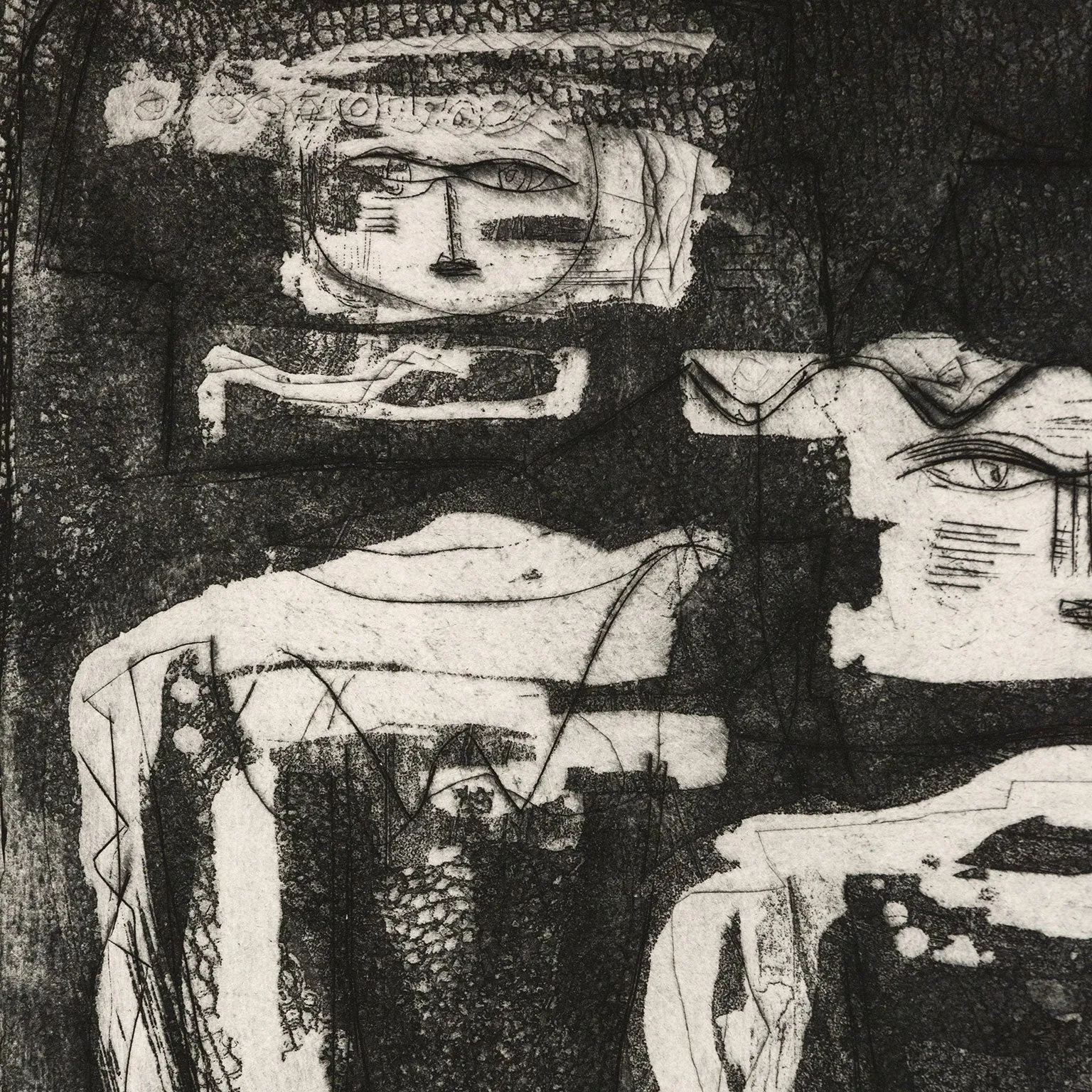 LOUISE NEVELSON “THE STONE FIGURES THAT WALK AT NIGHT” 1953