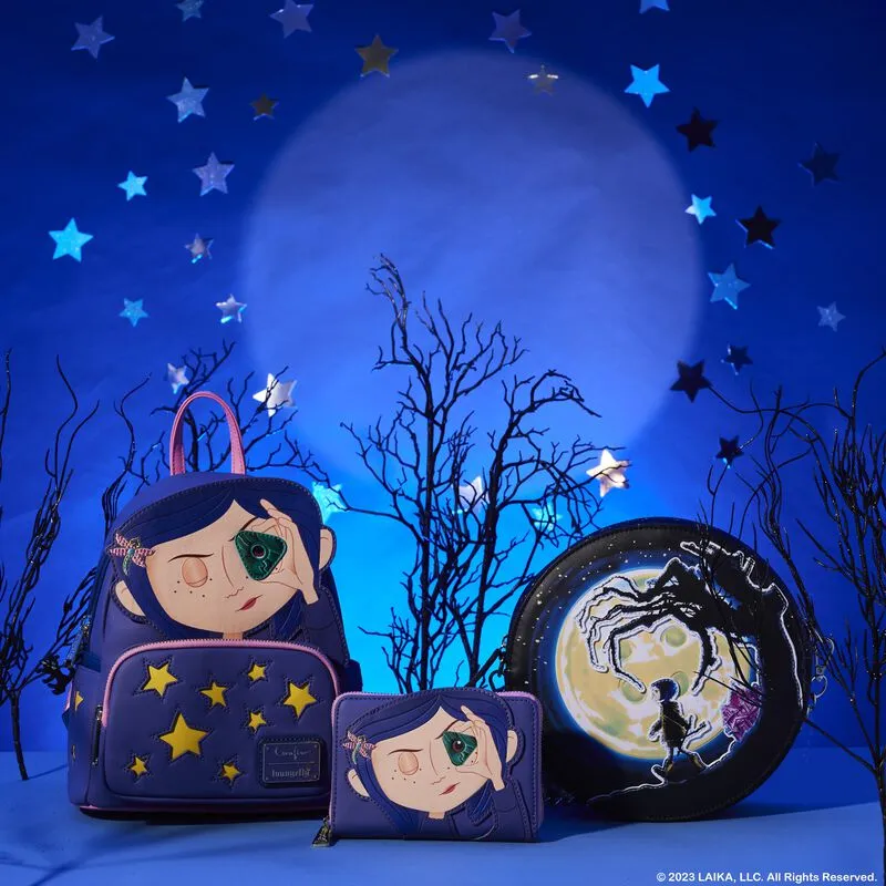 Loungefly Laika Coraline Moon Glow Crossbody Bag