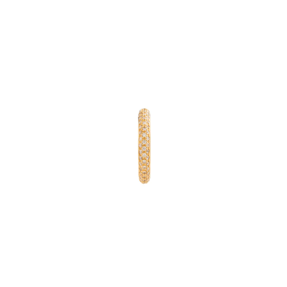 【Made-To-Order】 18K ALL ABOUT BASICS 3-Row Pavé Diamond Ear Cuff Medium size