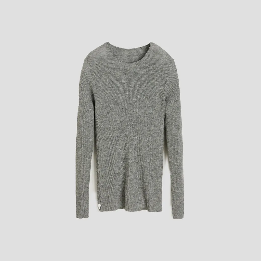 Madigan Ribbed Cashmere LS