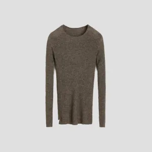 Madigan Ribbed Cashmere LS