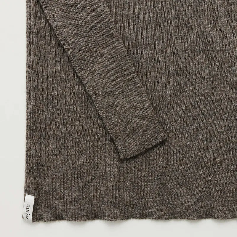 Madigan Ribbed Cashmere LS